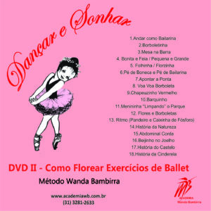 DVD II - COMO FLOREAR EXERCÍCIOS DE BABY BALLET